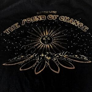 Rhythm Black Tee with Graphic Design